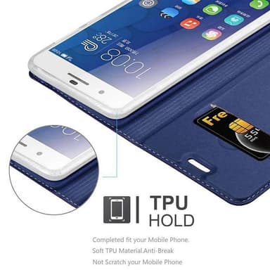Honor 6 PLUS lommebokdeksel etui (blå)