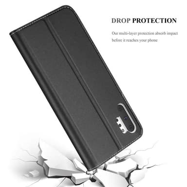 Samsung Galaxy NOTE 10 PLUS lommebokdeksel etui (svart)