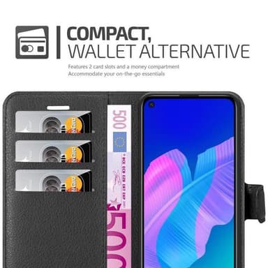 Huawei P40 LITE E Deksel Etui Case (svart)