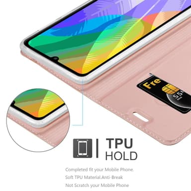 Huawei Y6P lommebokdeksel etui (rosa)