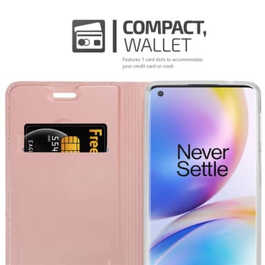 OnePlus 8 PRO lommebokdeksel etui (rosa)