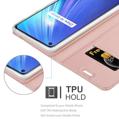 Realme 6 4G / 6s lommebokdeksel etui (rosa)