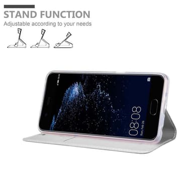 Huawei P10 PLUS lommebokdeksel etui (sølv)
