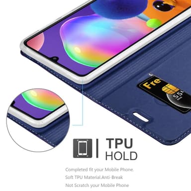 Samsung Galaxy A31 lommebokdeksel etui (blå)