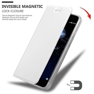 Huawei P10 PLUS lommebokdeksel etui (sølv)