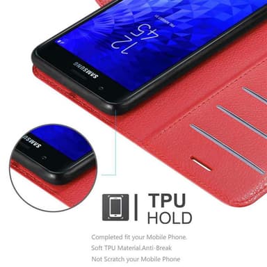 Samsung Galaxy J7 2018 Deksel Etui Case (rød)