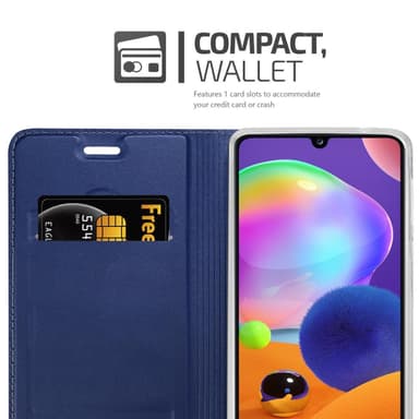 Samsung Galaxy A31 lommebokdeksel etui (blå)