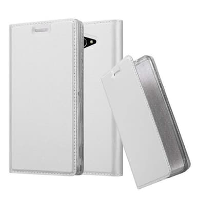 Sony Xperia M2 / M2 AQUA lommebokdeksel etui (sølv)