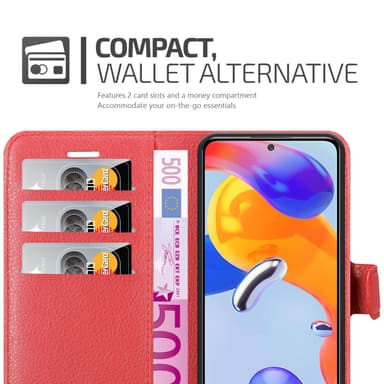 Xiaomi RedMi NOTE 11 PRO 4G / 5G Deksel Etui Case (rød)
