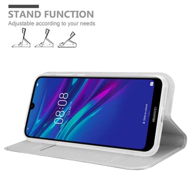 Huawei Y6 2019 lommebokdeksel etui (sølv)