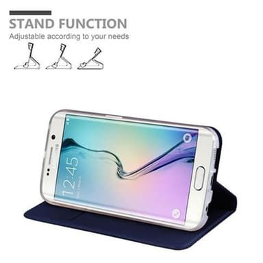 Samsung Galaxy S6 EDGE lommebokdeksel etui (blå)