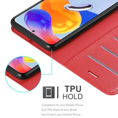 Xiaomi RedMi NOTE 11 PRO 4G / 5G Deksel Etui Case (rød)