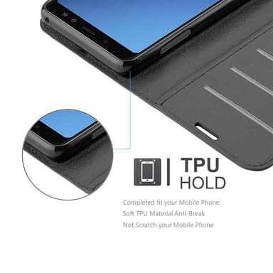 Samsung Galaxy A8 2018 Deksel Etui Case (svart)
