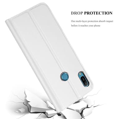 Huawei Y6 2019 lommebokdeksel etui (sølv)