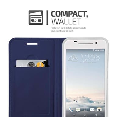 HTC ONE A9 lommebokdeksel etui (blå)