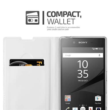 Sony Xperia Z5 lommebokdeksel etui (sølv)
