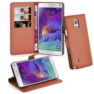 Samsung Galaxy NOTE 4 Deksel Etui Case (brun)