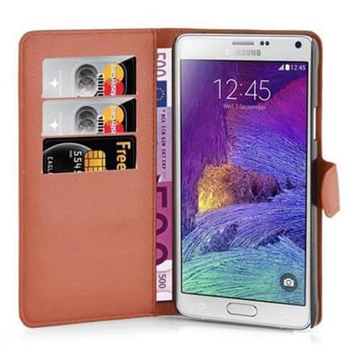 Samsung Galaxy NOTE 4 Deksel Etui Case (brun)