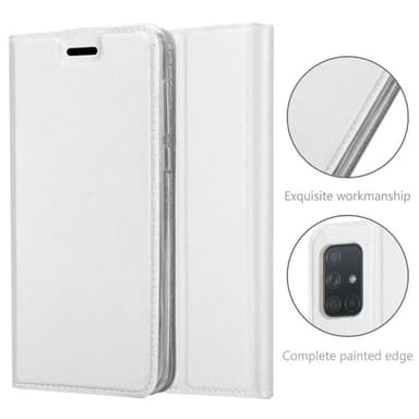 Samsung Galaxy A71 4G lommebokdeksel etui (sølv)