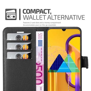 Samsung Galaxy M21 / M30s Deksel Etui Case (svart)