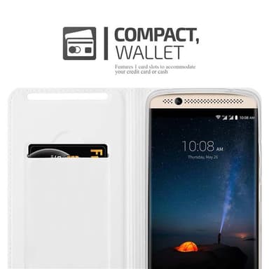 ZTE Axon 7 lommebokdeksel etui (sølv)