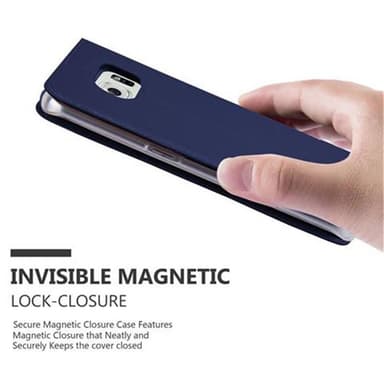 Samsung Galaxy S6 EDGE lommebokdeksel etui (blå)