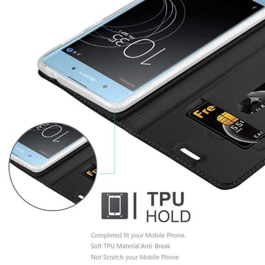 Sony Xperia XA1 lommebokdeksel etui (svart)