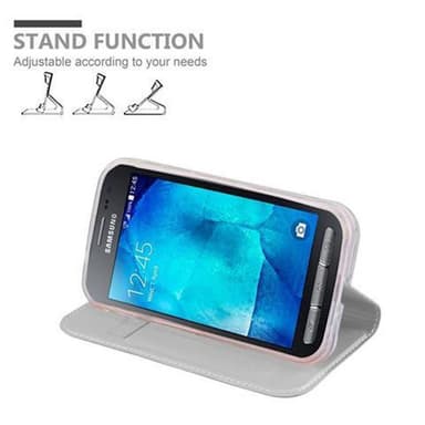 Samsung Galaxy XCover 3 lommebokdeksel etui (sølv)