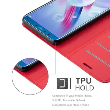 Honor 9 LITE Deksel Etui Case (rød)