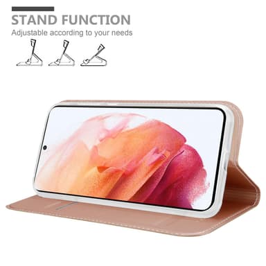 Samsung Galaxy S21 5G lommebokdeksel etui (rosa)