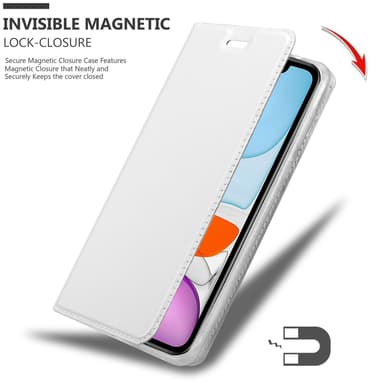 iPhone 11 lommebokdeksel etui (sølv)