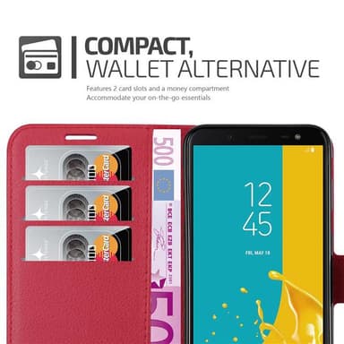 Samsung Galaxy J6 2018 Deksel Etui Case (rød)