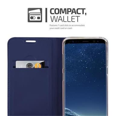 Samsung Galaxy S8 PLUS lommebokdeksel etui (blå)