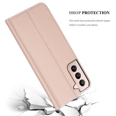 Samsung Galaxy S21 5G lommebokdeksel etui (rosa)
