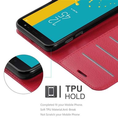 Samsung Galaxy J6 2018 Deksel Etui Case (rød)