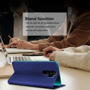 Xiaomi RedMi NOTE 8 PRO lommebokdeksel etui (blå)