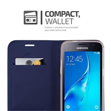 Samsung Galaxy J1 2016 lommebokdeksel etui (blå)