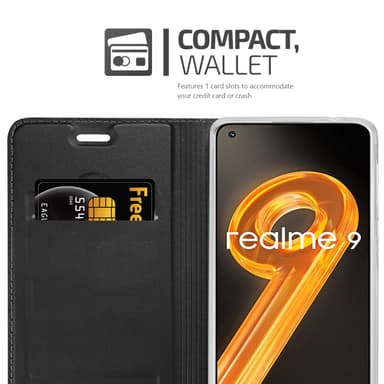 Realme 9 4G / 9 PRO+ lommebokdeksel etui (svart)