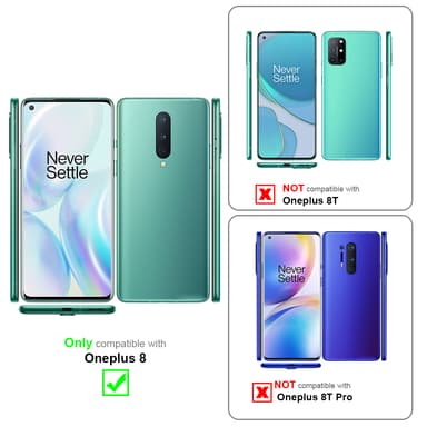 OnePlus 8 Deksel Etui Case (rosa)