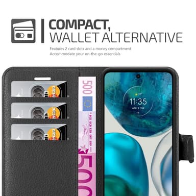 Motorola MOTO G52 4G / G82 5G Deksel Etui Case (Svart)
