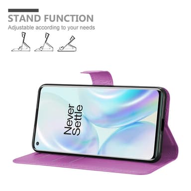 OnePlus 8 Deksel Etui Case (lilla)