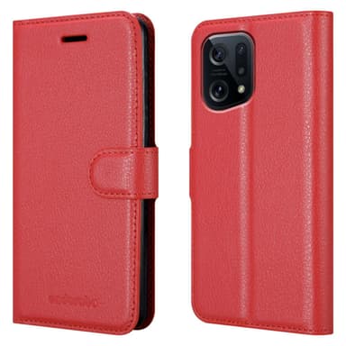Oppo FIND X5 Deksel Etui Case (rød)