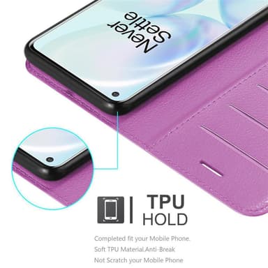 OnePlus 8 Deksel Etui Case (lilla)