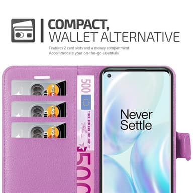 OnePlus 8 Deksel Etui Case (lilla)
