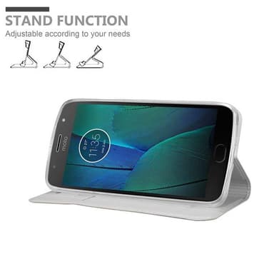 Motorola MOTO G5S lommebokdeksel etui (sølv)