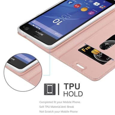 Sony Xperia C4 lommebokdeksel etui (rosa)