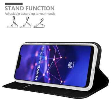 Huawei MATE 20 LITE lommebokdeksel etui (svart)
