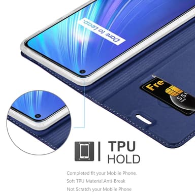 Realme 6 4G / 6s lommebokdeksel etui (blå)