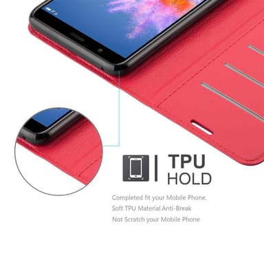 Honor 7X Deksel Etui Case (rød)