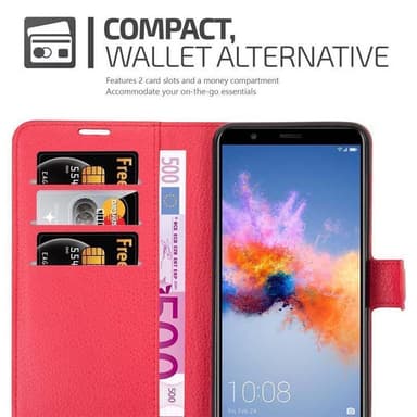 Honor 7X Deksel Etui Case (rød)